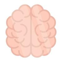 icono de diseño moderno del cerebro vector