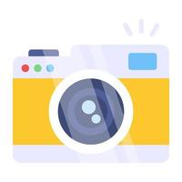 Digital camera icon in colored design vector