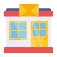 Colored design icon of post office vector