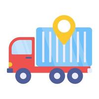 Perfect design icon of shipment location vector