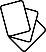 Flash Card Vector Line Icon