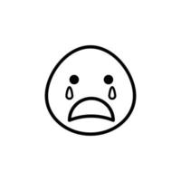 vector de cara emoji para presentación de icono de símbolo de sitio web