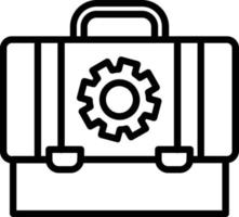 Briefcase Vector Line Icon