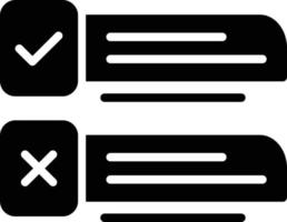 Decision Glyph Icon vector