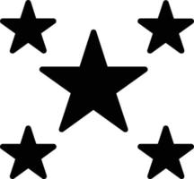 Stars Vector Glyph Icon