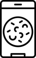 Virus Vector Line Icon