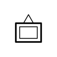 vector de marco de pared para presentación de icono de símbolo de sitio web