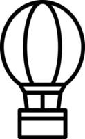 Hot Air Balloon Vector Line Icon