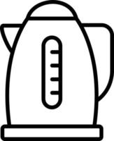 Kettle Vector Line Icon