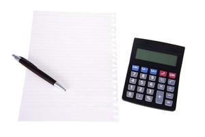 calculator and paper photo
