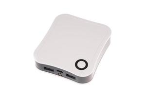 Power Bank Charger On White Background photo