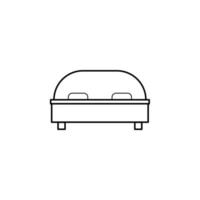 vector de cama para presentación de icono de símbolo de sitio web