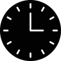 icono de glifo de reloj vector