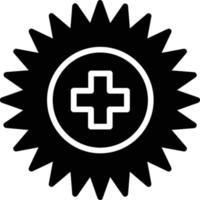 diseño de icono de glifo de insignia vector