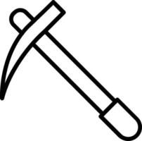 Hoe Vector Line Icon