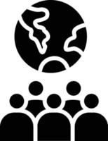 Over population Glyph Icon vector