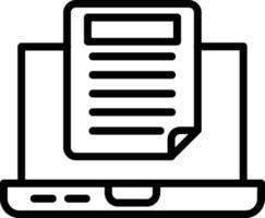 Document Vector Line Icon