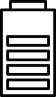 Battery Vector Line Icon