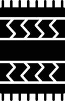 Beach Towel Glyph Icon vector