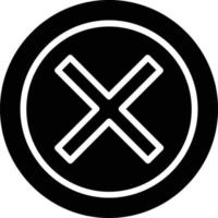 Cross Vector Glyph Icon