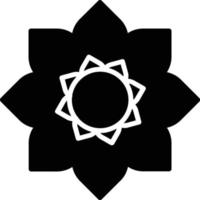 icono de glifo de flor vector