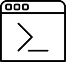 Coding Vector Line Icon