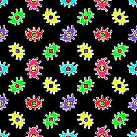 pattern of abstract eyes. Vector illustration