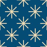 Christmas New Year seamless pattern with snowflakes. vector