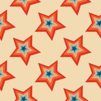 Christmas stars seamless pattern. Vintage retro pattern with stars vector