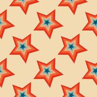 Christmas stars seamless pattern. Vintage retro pattern with stars vector