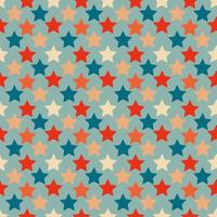 Christmas stars seamless pattern. Vintage retro pattern with stars vector