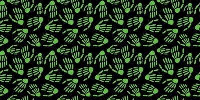 seamless pattern of Skeleton hands.Vector vector