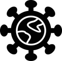 Pandemic Glyph Icon Design vector