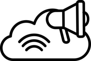 Cloud Vector Line Icon