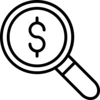 Searching Vector Line Icon