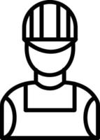 Builder Vector Line Icon