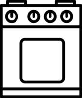 Stove  Vector Line Icon