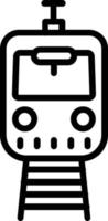 Train Vector Line Icon