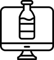 Bottle Vector Line Icon