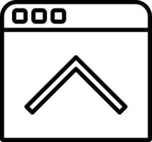 Home Page Vector Line Icon
