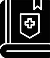 Medical Book Glyph Icon Design vector