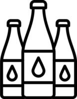 icono de línea de vector de aceite de oliva