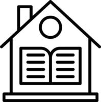 Homeschooling Vector Line Icon