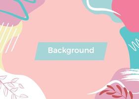 Flat Background with pastel colour orange, good for Power Point, greeting card etc. vector