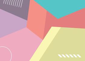 Geometric Shape Pastel Colour Background vector