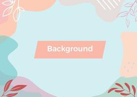 Flat Background with pastel colour blue and Orange , good for Power Point, greeting card etc. vector