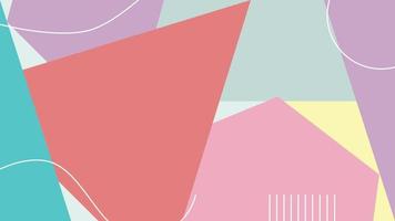 Geometric Shape Pastel Colour Background vector