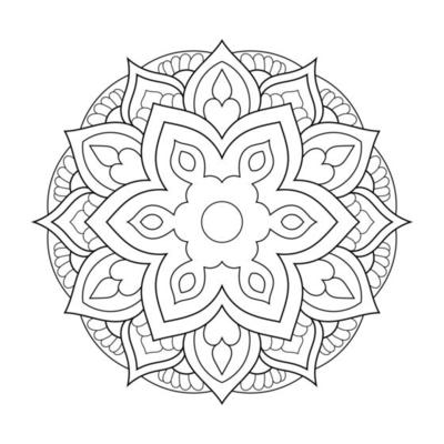 Mandala design with Arabic ethnic arabesque style floral pattern