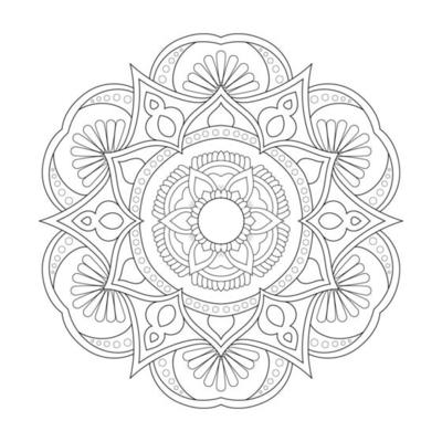 Mandala design with Arabic ethnic arabesque style floral pattern