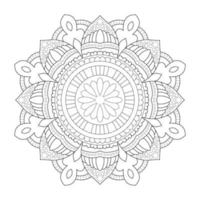 diseño de mandala con motivos florales de estilo arabesco étnico árabe vector